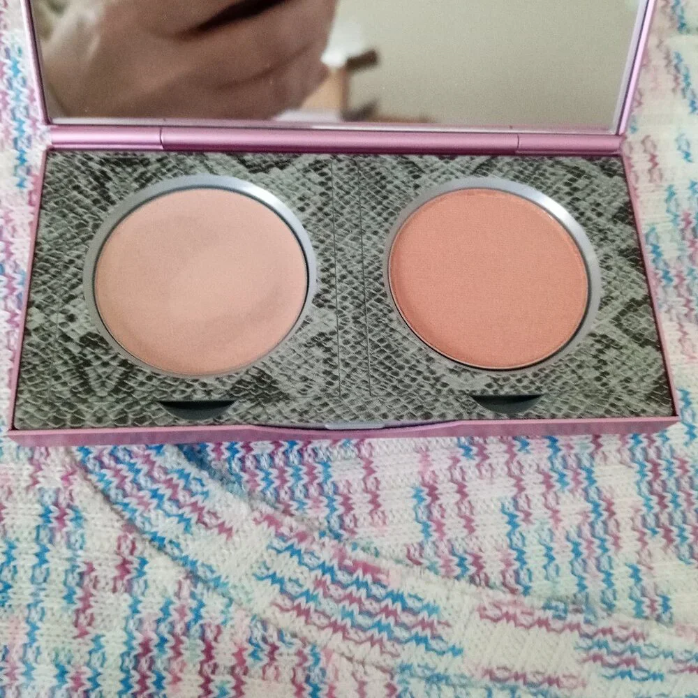 Mally Beauty 24/7 professional blush peach satin light creme & powder NEW flaw